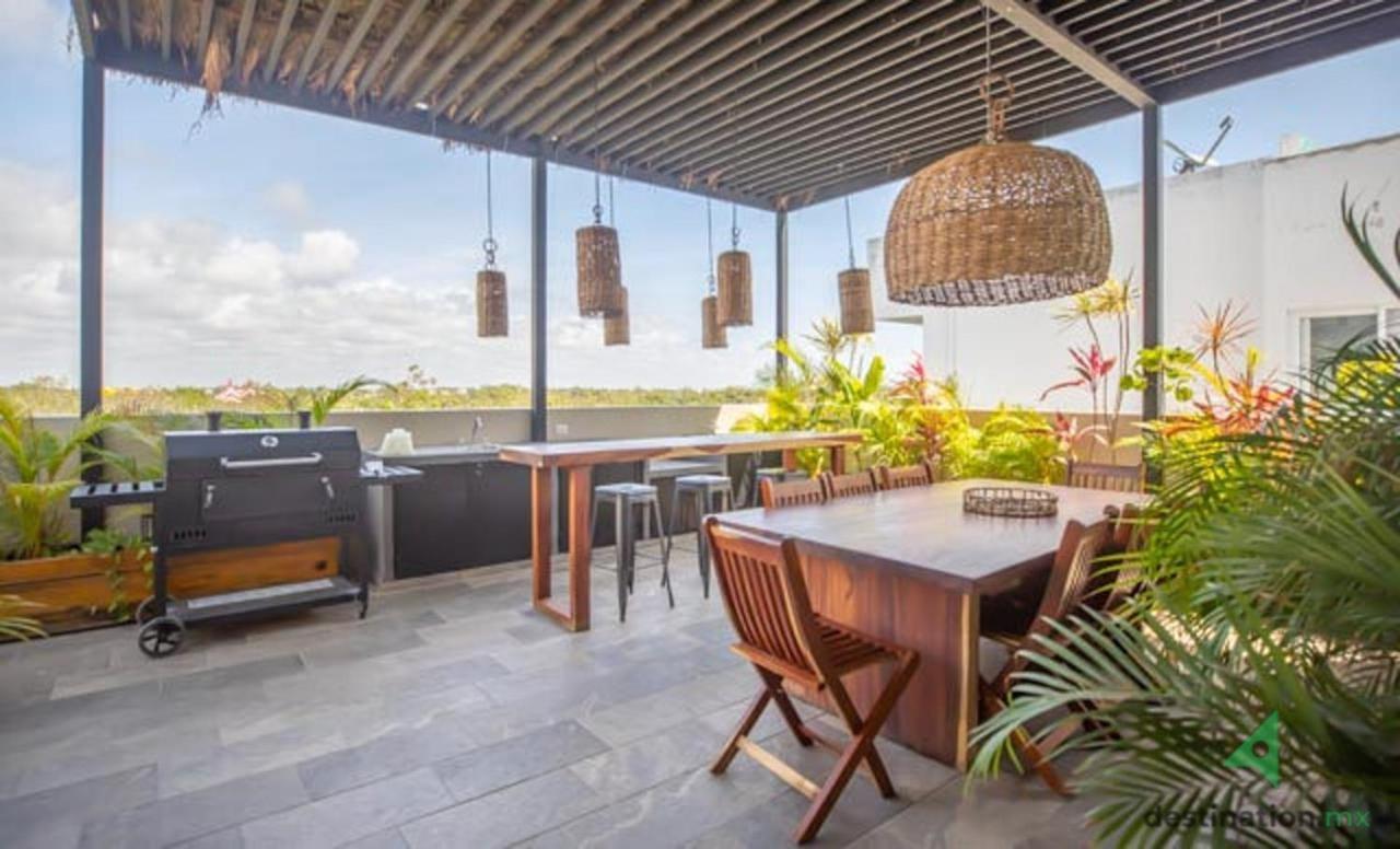 Luxury Apartment With Jacuzzi In Tulum Exterior photo